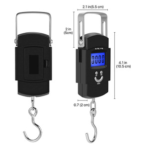 Appareil de pesage et de contrôle du poisson 50KG balance suspendue avec Logo ROUTE99 balance de pêche numérique électrique bon marché - Product Image 4