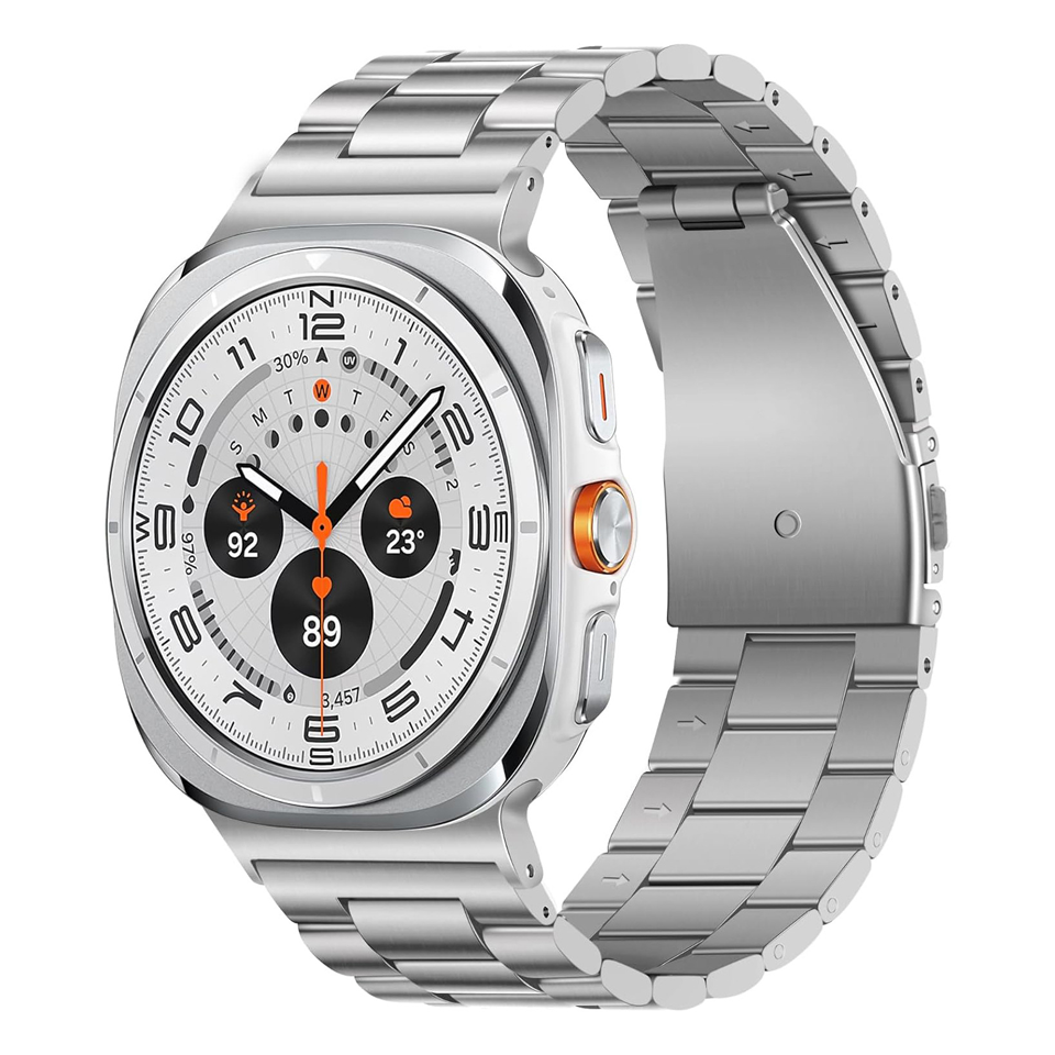 Смарт-часы из нержавеющей стали, быстросъемный ремешок для часов Samsung Galaxy Watch 7 Ultra 47 мм, роскошный стальной браслет 316L
