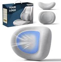 Coussin de soutien lombaire ergonomique en mousse à mémoire de forme, soutien sciatique, correcteur de posture, respirant, sangle réglable, portable, bureau, voiture