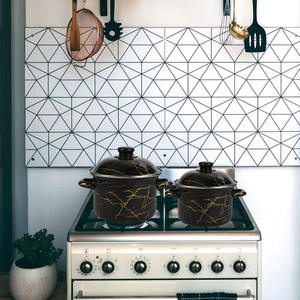 クラシック5ピース金属エナメルスープポットセットガラスカバー付き白と黒大理石仕上げダブル耳食器洗い機オーブンセーフ - Product Image 2