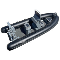 Bateau gonflable rigide en aluminium de haute qualité 17ft RHIB 520 Hypalon/PVC/Orca bateau de pêche à côtes à vendre