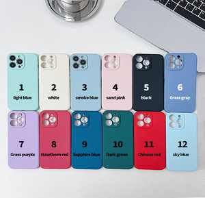 Ốp điện thoại <span class=keywords><strong>silicon</strong></span> mềm 1.5MM, chất liệu vải, dành cho iPhone 14 15 13 12 11 16 Pro Max - Product Image 3