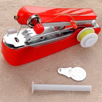 1pc Portable Mini Manual Sewing Machine Simple Operation Sewing Tools Sewing Cloth Fabric Handy Needlework Tool · image 6