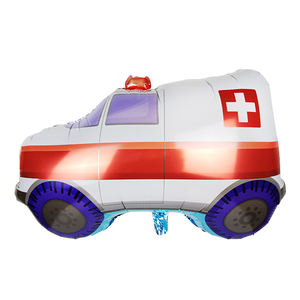 ลูกโป่งฟอยล์รูปการ์ตูนสำหรับเด็กรถ<span class=keywords><strong>ตำรวจ</strong></span>รถพยาบาลรถวิศวกรรม - Product Image 4