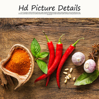 Tableau sur toile de cuisine avec légumes, céréales et épices, affiches et impressions scandinaves, art mural pour décoration de salon