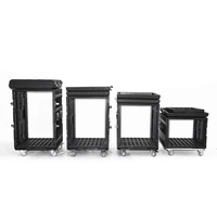 19 "2U 3U 4U 5U 6U 8U 10U Amplificateur Porte Coulissante Empilable AMP PE Flight Case Flight Case Micro Shockproof Event Flight Case