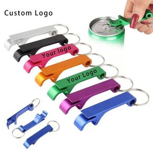 Luxury Aluminum Metal Keychain Custom Logo <b>Beer</b> Bottle Opener Waterproof Lightweight Fashion Irregular Shape - Product Image 5