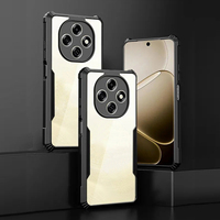 Pour OPPO F31 F29 F27 F25 F23 F21 F19 F17 PRO PLUS F3 F1S Coque noire ultra-fine anti-chute Protection Cadre souple en acrylique Coque transparente