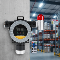 Detector de Gas Fijo para Oxígeno O2 0-30%VOL, a Prueba de Explosiones, Certificado ATEX CE Ex d, con Alarma Sonora y Luminosa DR800