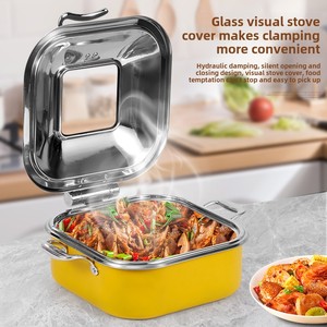 Lujo 4L Calefacción eléctrica Hotel <span class=keywords><strong>Buffet</strong></span> Estufa Aislamiento de acero inoxidable grueso para restaurante Cantina Desayuno Fabricante - Product Image 5