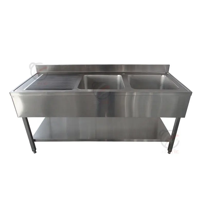 Wholesale Outdoor Double Bowl Commercial Stainless Steel Kitchen Sink