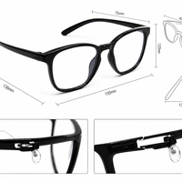 Lunettes de lecture en plastique pour hommes et femmes, verres HD, portables, prêtes à l'emploi, directement de l'usine