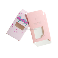 Caja de Empaque para Pestañas de Lujo Personalizada ZJ-060, Caja de Empaque de Papel para Uñas con Logotipo