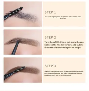 Crayon à sourcils double embout MYONLY Small Gold Bar : pointe triangulaire ultra-fine, waterproof, longue tenue et naturel. - Product Image 5