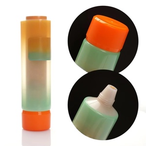 Tube de lotion vide à double compartiment personnalisé OEM ODM, tube à double paroi avec 2 crèmes, bouchon à vis pour le stockage de crèmes, utilisation cosmétique - Product Image 6