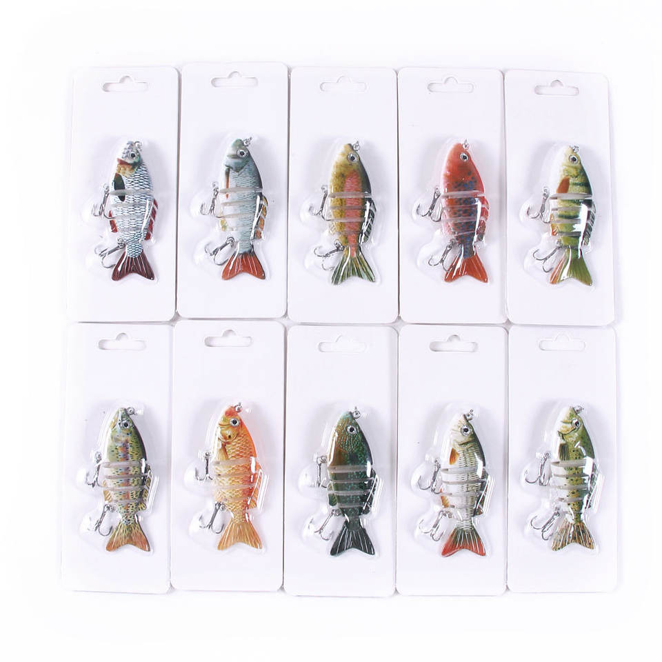 TrailMax OEM 7.5cm 13.3g Plastic Multi-Section Fish Bionic Mini Bait ...