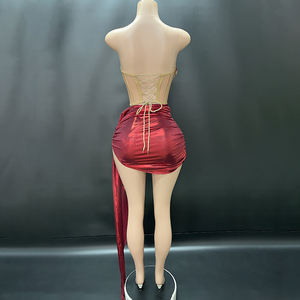 Novance Y4377 Dropshipping ürünleri ile 2024 romantik kokteyl elbiseleri resmi zarif taklidi lüks kadın etek seti - Product Image 6