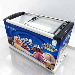 Vitrine de présentation de crème glacée en verre trempé, congélateurs de supermarché, <span class=keywords><strong>congélateur</strong></span> horizontal - Product Image 6