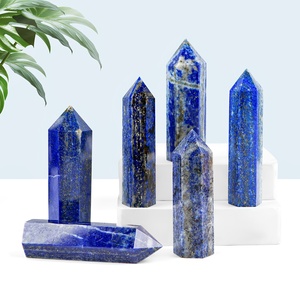 Torre de Cristal Natural de Lapislázuli al por Mayor, Artesanía Tallada Ecológica, Piedra Preciosa de Feng Shui, Regalo para la Habitación - Product Image 5