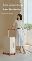 Valise de cabine légère Kamaier pour femme, en aluminium, simple, moderne, à 4 roues, large, 20 pouces, pour voyage
