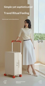 Maleta <span class=keywords><strong>de</strong></span> <span class=keywords><strong>Viaje</strong></span> Kamaier para <span class=keywords><strong>Mujer</strong></span>, <span class=keywords><strong>de</strong></span> Aluminio, Simple, Moderna, con 4 Ruedas Anchas, <span class=keywords><strong>de</strong></span> 20 Pulgadas, Ligera - Product Image 2