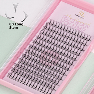 Shanel Lash dài gốc 3D 4D 5D 6D 10D 12D promade Fan PREMADE người hâm mộ 8D dài gốc khối lượng Lash phẳng gốc nhọn cơ sở Lash mở rộng - Product Image 4