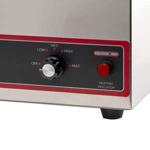 HUAZE Calentador de Alimentos Comercial Portátil de Acero Inoxidable con Vapor, 120V 1200W, Equipo Grande para Calentar y Mantener Alimentos - Product Image 2