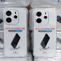 Coque de téléphone transparente antichoc en TPU souple de 1,5 mm avec coins à coussin d'air pour Samsung A07 A17 A26 A37 A42 A57 A73 A82