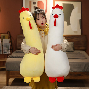 Peluche personalizzato con logo a forma di pulcino grasso, morbido e coccoloso, cuscino lungo a forma di gallina, peluche rotondo a forma di gallo, simpatico cuscino decorativo - Product Image 3