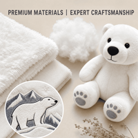Pabrik Boneka Beruang Kutub Pesanan Grosir Langsung dari Pabrik Produsen Boneka Desain Kustom Logo Kustom Grosir Hewan Boneka