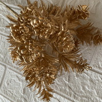 2022 Nieuwe Collectie Meest Populaire Premium Kerst Decoratie Goud Kunstmatige Bladeren Goud Rose