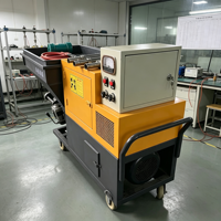 Machine de pulvérisation de mortier de béton de qualité industrielle 7,5 kW, portée verticale de 50 m pour le revêtement des silos et des tours