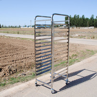 Taille personnalisée 6 12 15 32 couches en acier inoxydable support de plateaux chariot de boulangerie chariot de feuille support de casserole pour la cuisson séchage des aliments