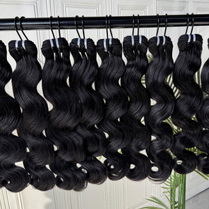 <b>Body</b> <b>Wave</b> Bundles Human Hair Raw Hair Natural Look Double Weft Soft Full Texture Supply - Product Image 5