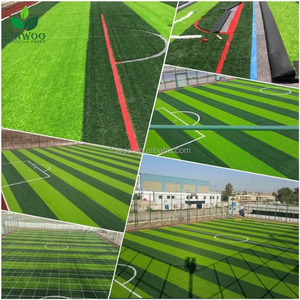 Gazon <span class=keywords><strong>synthétique</strong></span> résistant aux UV en gros, tapis de gazon artificiel non toxique pour terrain extérieur et terrain de football - Product Image 4
