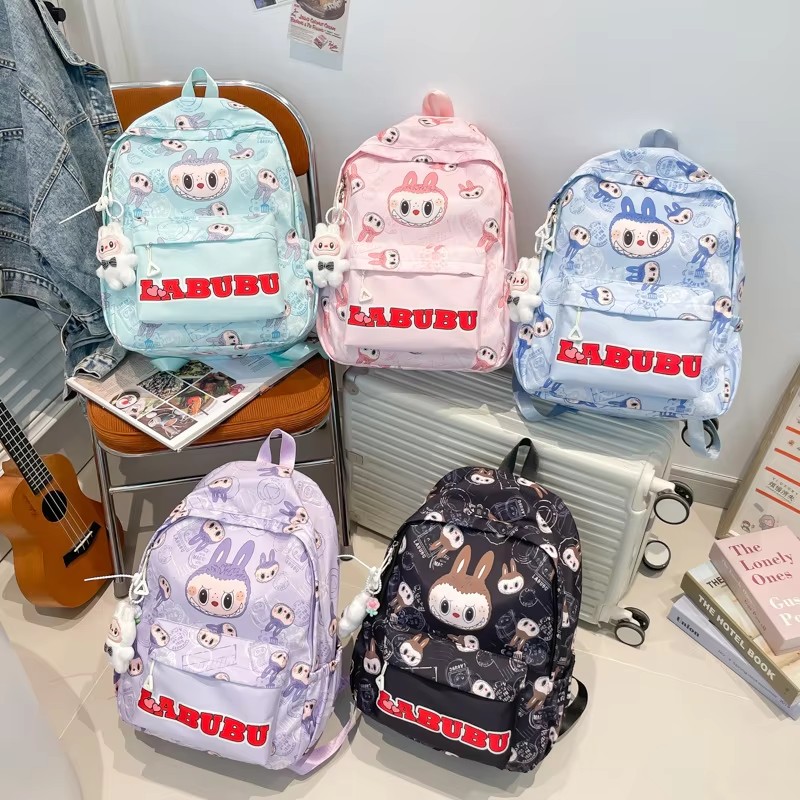 Labubu リュック 2025 POP Matt students School Bag Labubu Fashion casual