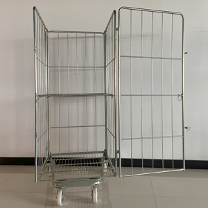 화물 보안 4면 금속 와이어 메쉬 롤 컨테이너 (창고용) - Product Image 6