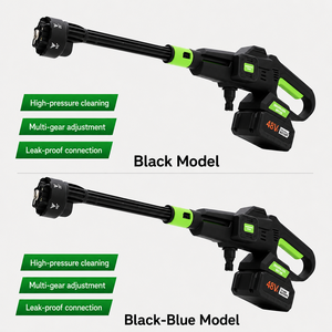 Pistolet sans fil à piles, buses multi-modes, portable, rechargeable, pour le lavage de voiture, le nettoyage de la cour et des espaces extérieurs - Product Image 6