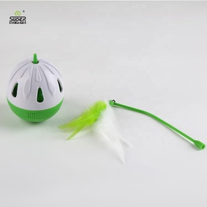 Đu lên quả bóng với chuỗi lông mèo trêu chọc thanh điện tử Tumbler đồ chơi cho mèo - Product Image 3