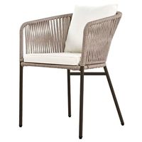 Ensemble de salle à manger haut de gamme en aluminium avec cordage, mobilier de jardin extérieur, fauteuil de balcon imperméable
