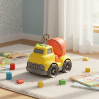 Jouet bétonnière écologique en paille de blé, voiture à pousser avec lumières et sons, pour les enfants de 2 à 4 ans, unisexe