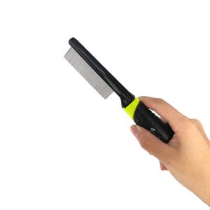 Imilive Brosse à poils pour animaux de compagnie en acier inoxydable pour enlever les poux et les tiques des chiens et des chats en plastique durable - Product Image 3