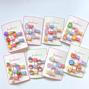 Pince à fruits pour petite fille, animal, ne fait pas mal aux <span class=keywords><strong>cheveux</strong></span>, jolie pince à <span class=keywords><strong>cheveux</strong></span> de bébé, dessin animé, accessoires pour <span class=keywords><strong>cheveux</strong></span> de bébé, nouvelle collection été <span class=keywords><strong>2022</strong></span> - Product Image 1