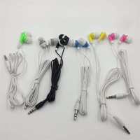 Warna In-Ear 3.5Mm Earphone Headset Musik Berkabel Tanpa Mikrofon Tablet Ponsel Mp3 Mp4 Penyumbat Telinga Universal