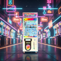 Machine à griffes en métal Naughty Dog pour 1 joueur avec accepteur de billets et monnayeur, garantie 1 an, version anglaise pour centres de jeux