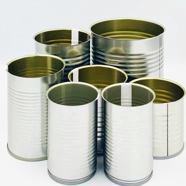 160mm Height Tinplate Food Tin Can For Fruits Vegetables Water Fish Soup Tomato Paste