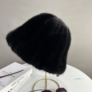 Wmfur Thời Trang Mùa Đông Bất Chồn Lông Ngư Dân Dày Mũ Phụ Nữ Ấm Fluffy Xô <span class=keywords><strong>Hat</strong></span> Cho Phụ Nữ - Product Image 3