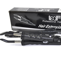 Connecteur d'extension capillaire à fusion de kératine de qualité supérieure, double modèle, pointe chauffante thermostatique pour un lissage parfait en salon