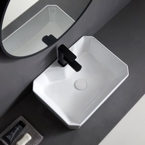 Hình Chữ Nhật Gốm Rửa Lưu Vực Phòng Tắm <span class=keywords><strong>Facet</strong></span> Lưu Vực Nghệ Thuật Chậu - Product Image 6