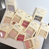 Faux ongles magnétiques scintillants réutilisables effet œil de chat sur mesure OEM, couvrance totale, avec boîte cadeau